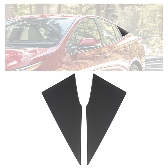 Kojem Rear Quarter Moldings for 2016-2022 Toyota Prius Prime AWD-e Outer Pillar Molding Cover Applique Window Trim Panel Replace for 62505-47012 62506-47012 Pair Driver & Passenger
