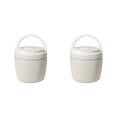 thumbnail image 1 of Wosthever Tarro portátil de acero inoxidable para comida caliente, boca ancha, con tecnología de aislamiento , taza térmica para sopa, color beis 970ML 2Conjunto, 1 of 6