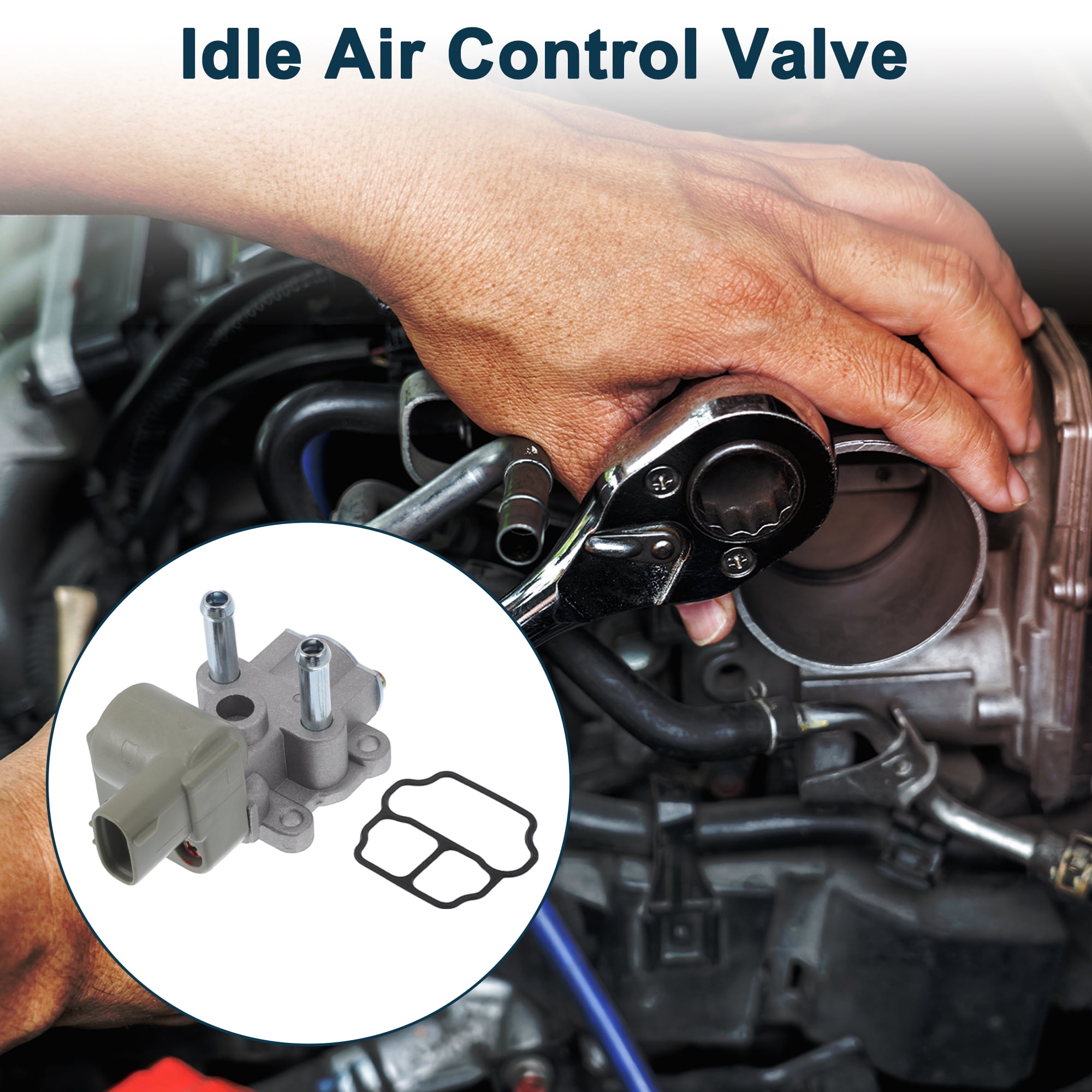 Unique Bargains Car Idle Air Control Valve for Toyota Camry 1997-2000, for Toyota Solara 1999-2000 Replace No.2227003030 IACV Idle Motor Idle Air Control Valve
