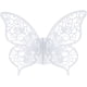 thumbnail image 1 of 50 x Servilleteros de Mariposa, Servilletero de Papel Nacarado, para Boda, Comunión, Graduación, Fiesta de Cumpleaños, Decoraciones Navideñas (Blanco), 1 of 5