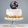 thumbnail image 4 of Acrylic Planets Solar System Earth Saturn Jupiter Mars Pattern Cake Topper Party Decoration for Wedding Anniversary Birthday Graduation, 4 of 7