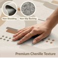 thumbnail image 6 of ODIKA 4'x6' Tan Beige Geometric Modern Design Washable Area Rug Abstract Curves and Lines for Elegant Decor Stain Resistant, Low Pile, Easy Care for Dorm Room, Small Living, 6 of 7
