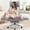 Light Gray, variant on FASTES Big and Tall Office Chair, Ergonomic Desk Chair Executive PU Leather Chair with Footrest, High Back Home Office Chair Computer Chair Flip Armrests for Pets & Cross Legged Sitting, Black