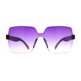 thumbnail image 3 of Girls Child Size Elegant Minimal Shield Rectangle Butterfly Sunglasses Purple, 3 of 4