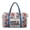 Patriotic Floral USA, variant on Garronmavis Sun Moon Star Large Quilted Duffle Bag for Women, Weekender Travel Bag Carry On Overnight Tote Gym Dance Bag with Zipper Pockets