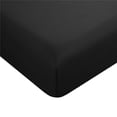 thumbnail image 5 of Debonair Queen Bed Sheets Set - 4 Piece Bedding - Brushed Microfiber - Shrinkage and Fade Resistant - Easy Care (Queen, Black), 5 of 7