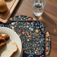 thumbnail image 3 of Tree Floral Round Placemats Set of 4 for Dinning Tables,Heat-proof Braided Table Mats 13 Inch,Boho Vintage Country Botanical Patterns Washable Place Mat for Kitchen Restaurant Party Table Decor, 3 of 9