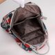 thumbnail image 2 of Mochila para mujer Mochila de nailon con diseño floral de gran capacidad para mujer Mochila informal para estudiantes de secundaria, 2 of 6