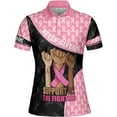 thumbnail image 2 of Personalized Breast Cancer 3D Polo Shirt, Pink Ribbon Awareness Polo, Survivor Pride Shirt Breast Cancer Tshirt (3XL), 2 of 4