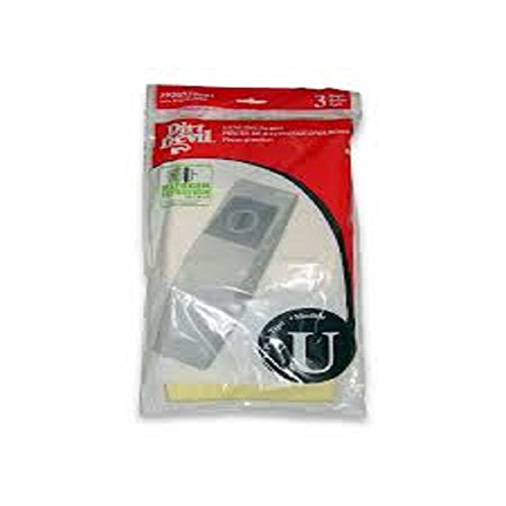 Dirt Devil Upright Type U Micro Vacuum Cleaner 3PK Paper Bags Genuine