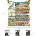 thumbnail image 6 of Yibo 50th Birthday Gifts for Women Happy 50 Year Old Gifts Decorations Gift Ideas for Her Funny 50th Birthday Throw Blanket Gift Ideas, 6 of 7