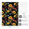 thumbnail image 2 of 4 Pcs Funny Kitchen Towels,Black Colorful Flower Leaf Sunflower Pattern Microfiber Dish Towels,Kitchen Tea Towels,Kitchen Towel Set (18" X 26"), 2 of 7