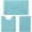 Blue-aqua Blue, variant on 3 Pieces Bathroom Rugs, Ultra Soft Non Slip Absorbent Chenille Toilet Bath Mat Set (Aqua Blue)