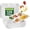 White, variant on 100% Compostable 5 Compartment Paper Plates Disposable 100 Pack | 12.5 * 8.6 inch School Lunch Trays Divided Plates for Adult Youth, Heavy Duty Eco-Friendly Bagasse Plate for Buffet and Party