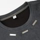 thumbnail image 4 of Camiseta informal holgada para hombre: camiseta de verano con logotipo de acero en el cuello, tejido suave y transpirable, versátil para combinar a diario., 4 of 8