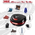 thumbnail image 2 of AHR 35L Motorcycle Tour Tail Box Scooter Trunk Storage Lock Carrier Case for Helmet, 2 of 9
