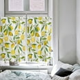 thumbnail image 4 of Kitchen Curtain 2 Panels Curtains 54 Inch Length, Lemon Curtains Rod Pocket Curtains Window Drapes Treatment Window Cafe Curtains Summer Garden Fruit Lemon Slice and Leaves, 4 of 5