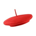 thumbnail image 1 of Béret Français Rouge à la Mode pour Fête - Offert en Couleurs Noires et Rouges (Rouge) - par Dress Up America, 1 of 3