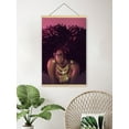 thumbnail image 2 of Awkward Styles Wooden magnetic poster Hanger Frame - African Girl Pink Portrait Canvas Photo Picture Poster Artwork Print for Framing Hanging Kit Wooden Poster Hanger Dowel, 2 of 4