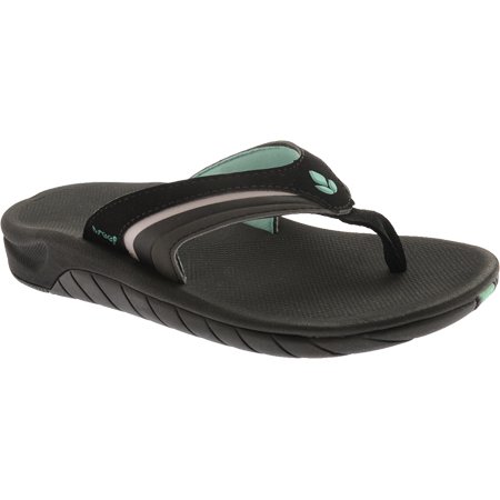 

Women s Reef Slap 3 Black/Black/Aqua 6 M