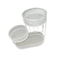 thumbnail image 4 of Cesta de frutas de 3 niveles, cesta para pan, estante para verduras, organizador de cocina de alambre de hierro Blanco, 4 of 9