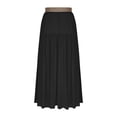 thumbnail image 5 of DHFJKG Maxi Skirts For Women Linen High Waisted Flowy A-Line Elastic Waist Skirt (With Belt) Casual Boho Summer Beach Vacation Clothes Trendy Skirt, 5 of 5