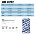 thumbnail image 5 of Lsque Blue Roses Print Men's Cotton Blend Sleeveless Muscle Shirts (S-3XL)- Moisture Wicking, Odor Protection, UPF 30+,Small, 5 of 8