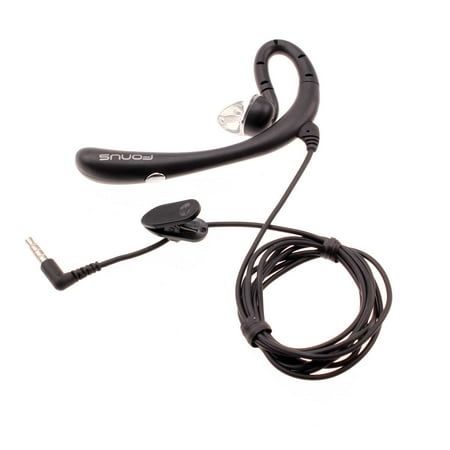 Wired Mono Headset Earphone w Mic for Samsung Galaxy A15 5G/A25 5G - Headphone 3.5mm Single Earbud Hands-free Microphone Over-the-ear