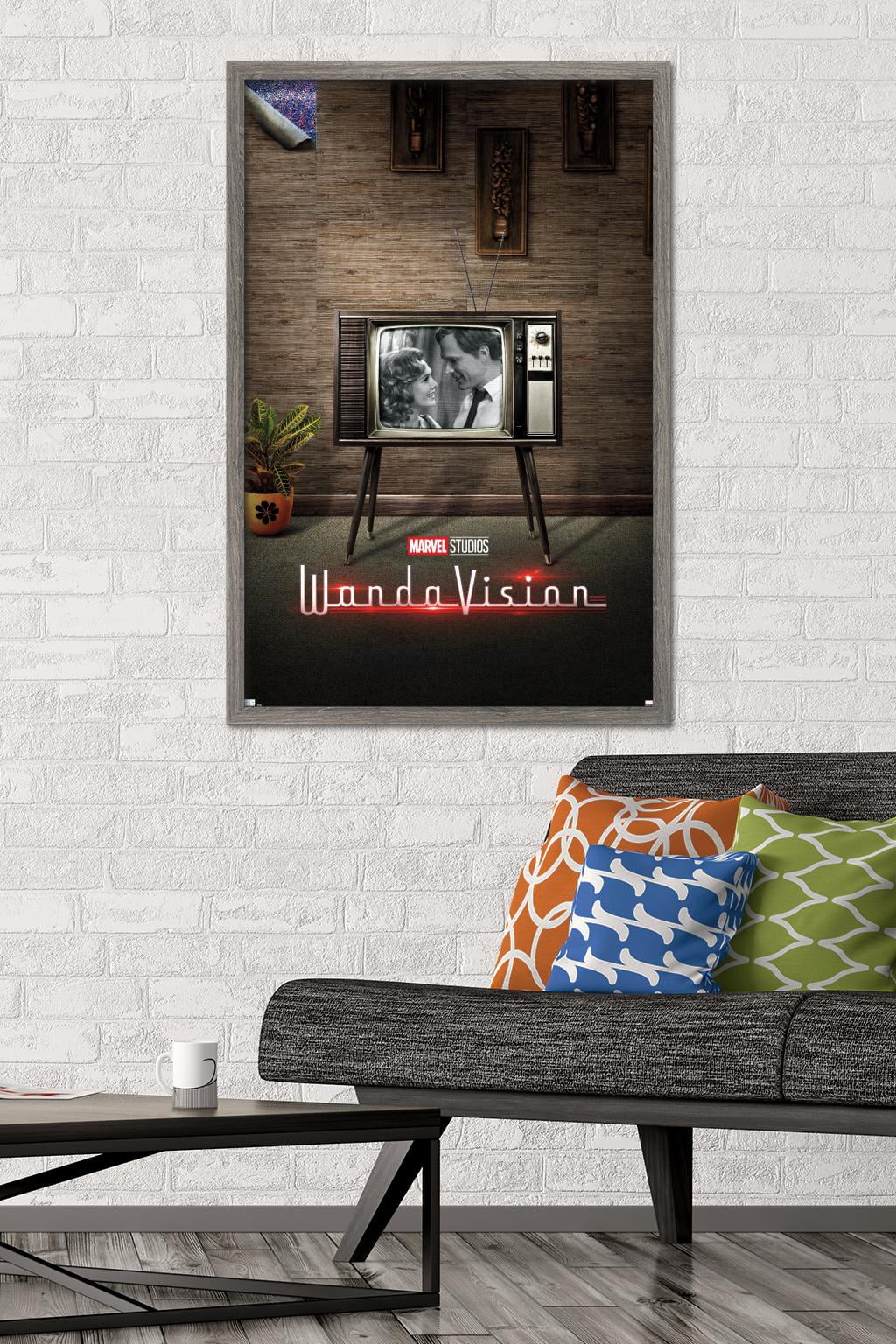 Marvel WandaVision - 50's One Sheet Wall Poster, 22.375" x 34", Framed