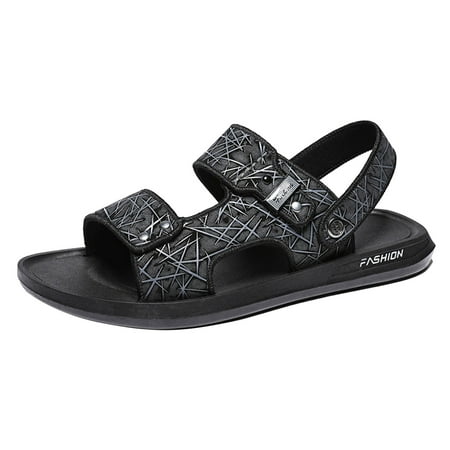 XDDST Shoes for Men Shoes Flat Sandals Dual Use Slippers Sandals Beach Wear Fashionable Sandals and Slippers