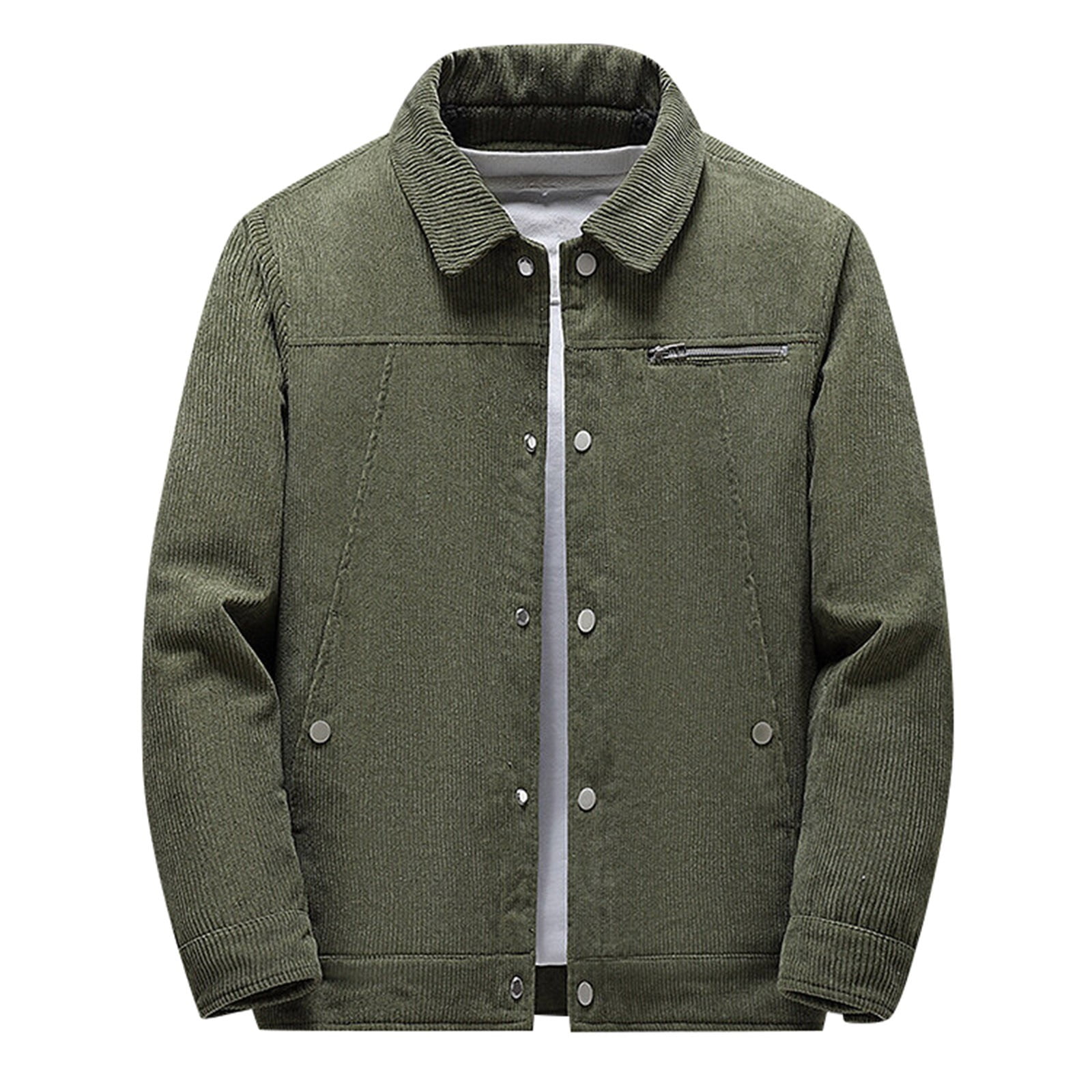 Bomber Green Denim Jacket Men Black Jean Coats Cotton Turndown Collar  Washed Loose Casual Fashion Spring