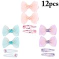 thumbnail image 2 of Coofit Snap Hair Clip Butterfly Pattern Cute Bow Hair Clip Snap Hair Barrette for Kid, 2 of 10