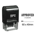 thumbnail image 1 of Printtoo Dater Stamp Self Inking With Approved By Text Date Rubber Stamp Office Stationery-Black, 1 of 1