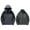 Dark Gray, variant on 3-in-1 Winter Coats Men's Fall Winter Fashion Warm Jacket Coat Casual Long Sleeve Zip Up Jackets Color Block Zip Pocket Outdoor Running Windbreaker Dark Gray XXXXL