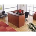 thumbnail image 6 of Alera Valencia Series Reception Desk with Transaction Counter, 71" x 35.5" x 29.5" to 42.5", Medium Cherry, 6 of 7