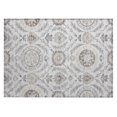 thumbnail image 2 of Addison Rugs Chantille Indoor/Outdoor Transitional Floral Silver Washable Rectangle Rug, 1'8" x 2'6", 2 of 6