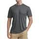 thumbnail image 1 of Camisetas Elvqul de Hombre Gris Oscuro Casuales Manga Corta de Color Sólido Stretch Cuello Redondo, 1 of 2