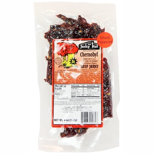 Ghost Pepper and Hanabero Chernobyl Beef Jerky (8 Oz) by Jerky Hut