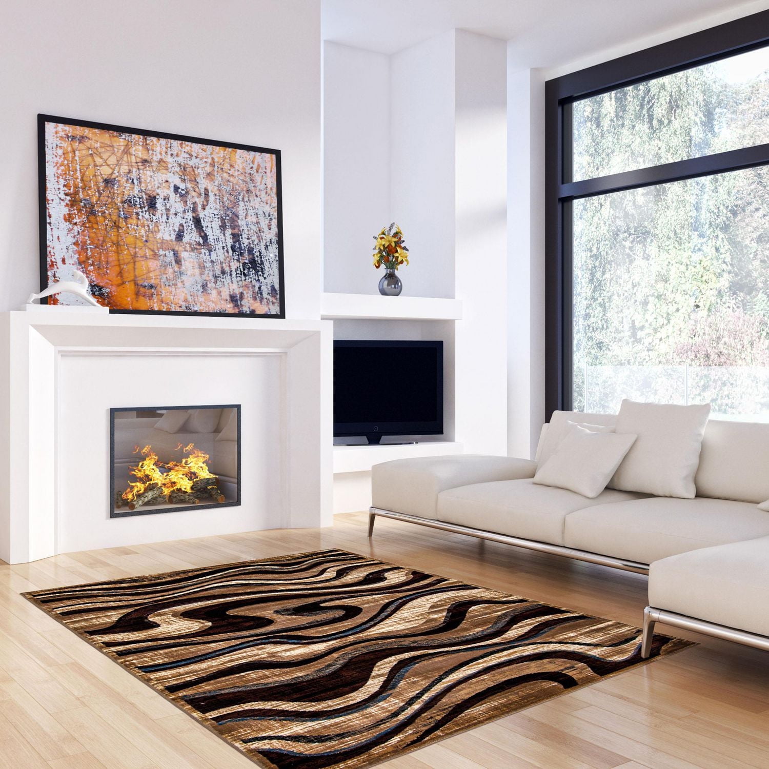 Ecarpet Modern Geod Indoor Area Rug Yasmine Collection