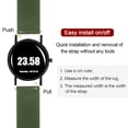 thumbnail image 5 of Uxcell Silicone Watch Band Quick Release Soft Rubber Watch Strap Green/Black 21mm, 5 of 7