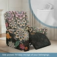 thumbnail image 3 of Kuiaobaty Mandala Flower Print Reclining Slipcover for Living Room Stretch Recliner Chair Cover with Side Pocket Large Reclining Sofa Slipcover Nonslip Recliner Couch Cover, 3 of 8