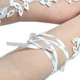 thumbnail image 2 of COMPUKAS Wedding Gloves for Bride White Full Finger Lace Design Fashionable and Comfortable, 2 of 5