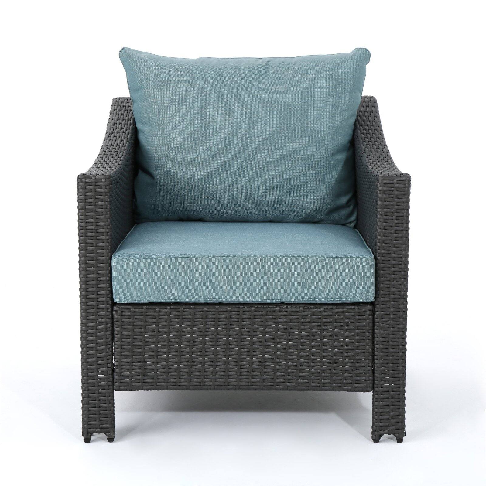 Antibes Wicker 3 Piece Lounge Chair Chat Set - image 2 of 9