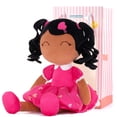 thumbnail image 3 of Gloveleya Baby Girl Gifts Plush Dolls Curly Hair Doll Soft Girls Toy Love Heart Tanned Rose Dress 16 Inches, 3 of 12
