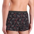 thumbnail image 2 of Haiem Black Roosters Men's Boxer Briefs, Every Day Comfort Stretch Cotton Moisture-Wicking Underwear-Small, 2 of 8