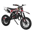 thumbnail image 6 of Seipouy Kids Dirt Bike, 49cc Gas Dirt Bike for Teens - 25MPH 2-Stroke Pit Bike with Hydraulic Disc Brakes & 10" Off-Road Tires Ages 8+ Max220lb Load Christmas for Boys Girl, 6 of 9