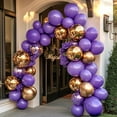 thumbnail image 4 of 129pcs Purple Balloons Different Sizes 18 12 10 5 Inch for Garland Arch Premium Purple Latex Balloons for Masquerade Party Decorations Birthday Anniversary Baby Shower Party Supplies, 4 of 14