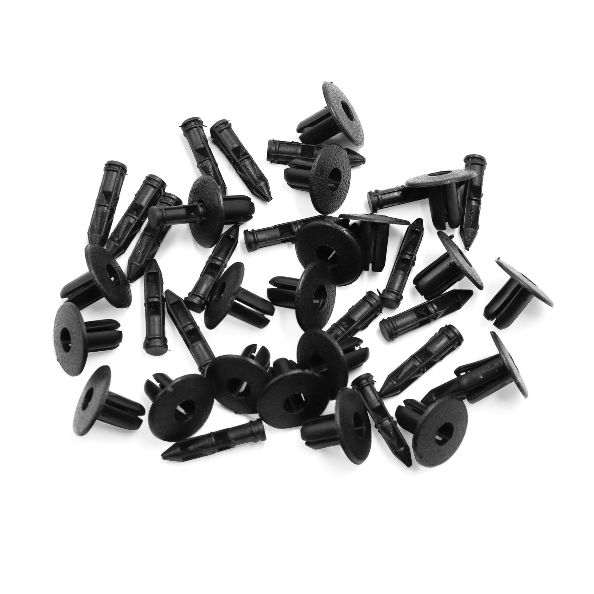 20pcs 7mm Dia Plastic Rivet Retainer Car Fender Bumper Clips Fasteners