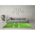 thumbnail image 3 of Ahgly Company Indoor Round Abstract Green Modern Area Rugs, 3' Round, 3 of 4