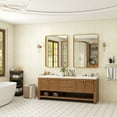 thumbnail image 2 of BEAUTYPEAK Bathroom Mirror 30x40 inch, Modern Round Corner Vanity Wall Mirror，Gold, 2 of 7